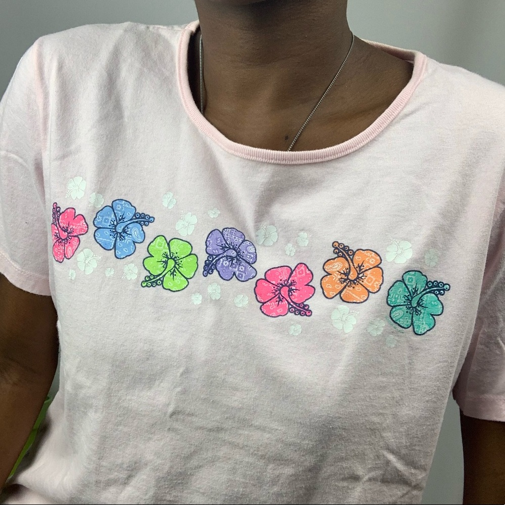 Rainbow Hibiscus Tee - Picture 4 of 7